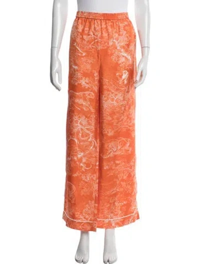Pre-owned Dior 2022 Wide Leg Pants In Orange
