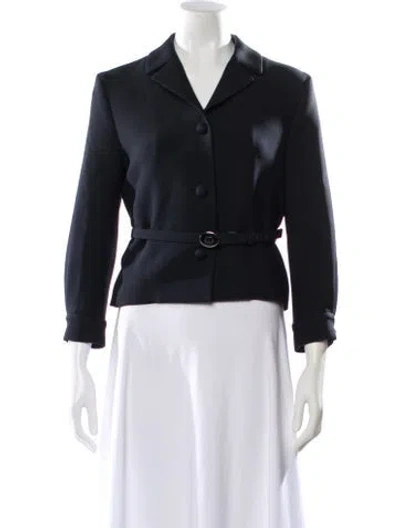 Pre-owned Dior 2022 Wool Blazer In Black