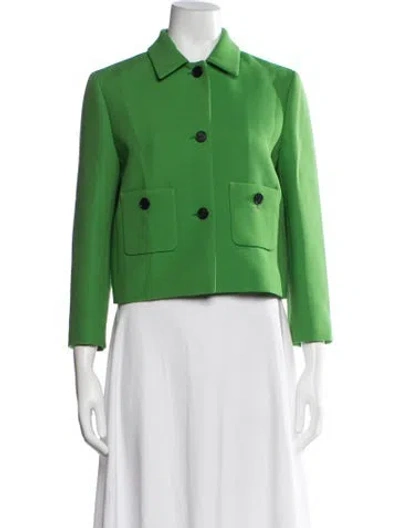 Pre-owned Dior 2022 Wool Jacket In Green