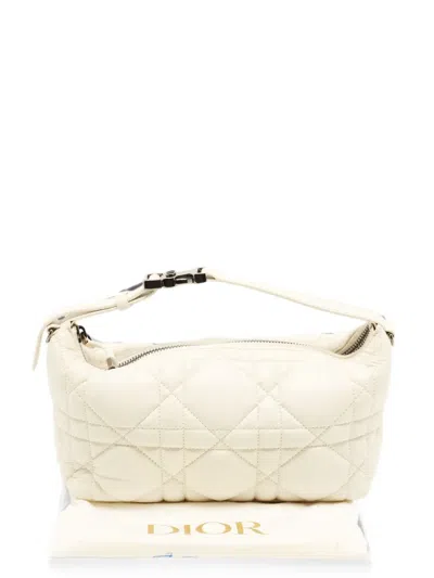 Pre-owned Dior 20220travel Nomad Macrocannage Tote Bag In Neutrals
