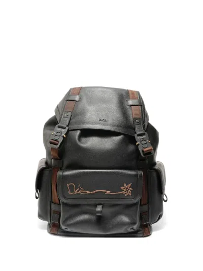 Pre-owned Dior 2022-2023 Cactus Jack Hit The Road Backpack In Black