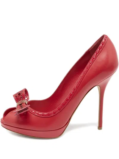 Pre-owned Dior 2023 125mm Miss  Pumps In Red