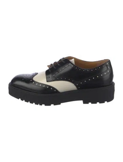 Pre-owned Dior 2023 Bee Accent Oxfords W/ Tags In Black/white
