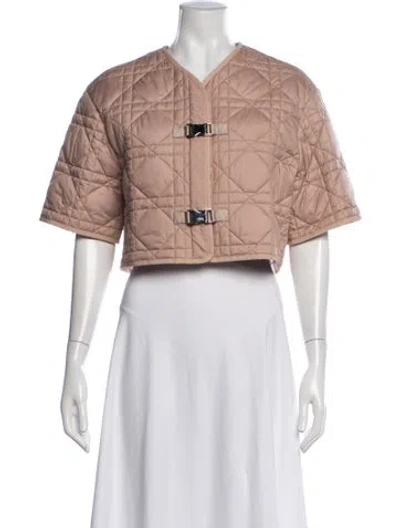 Pre-owned Dior 2023 Cannage Jacket In Neutrals