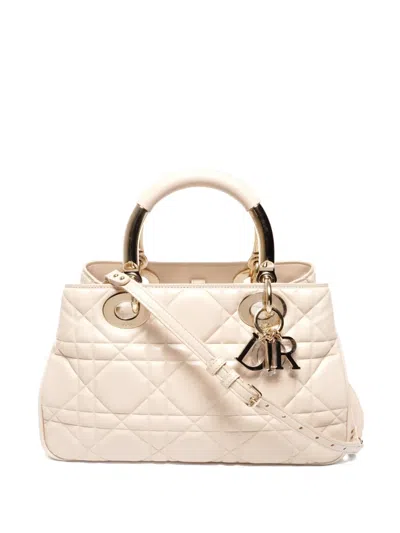 Pre-owned Dior 2023 Cannage Tote Bag In Neutral