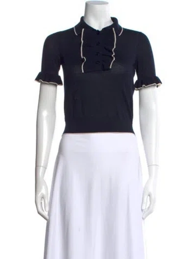 Pre-owned Dior 2023 Cashmere Polo In Black