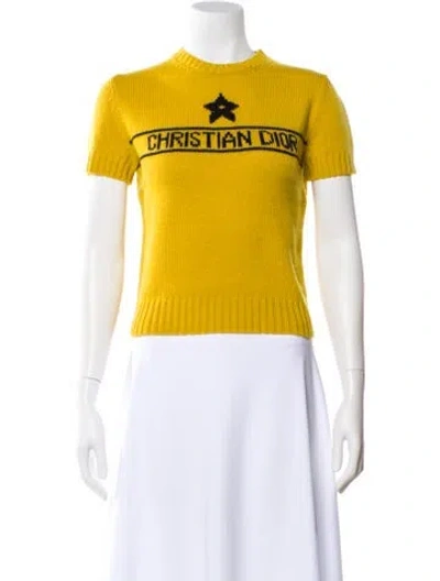 Pre-owned Dior 2023 Cashmere Sweater In Yellow