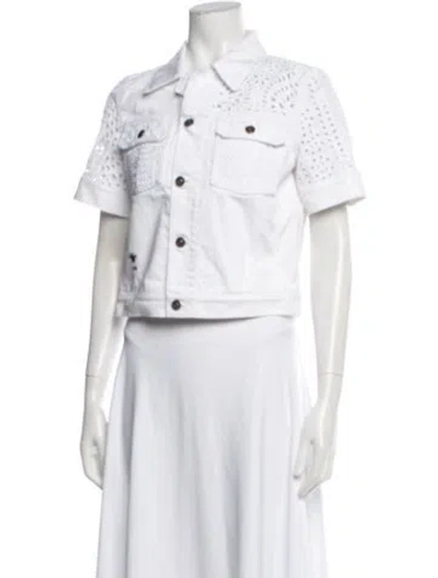 Pre-owned Dior 2023 Denim Jacket In White