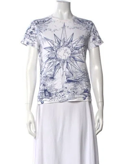 Pre-owned Dior 2023 Graphic Print T-shirt In White