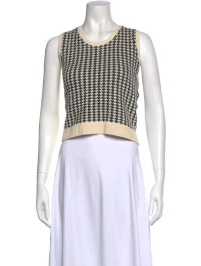 Pre-owned Dior 2023 Houndstooth Print Sweater In Neutral