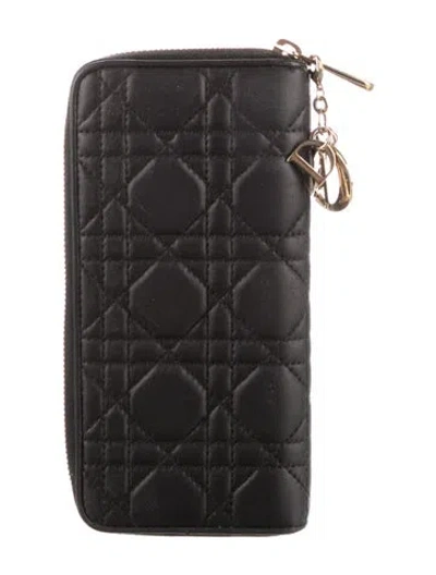 Pre-owned Dior 2023 Lady  Wallet In Black