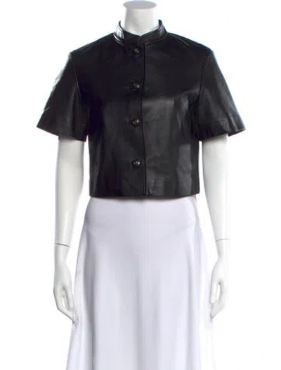 Pre-owned Dior 2023 Lamb Leather Evening Jacket In Black