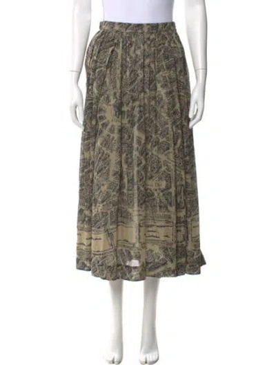 Pre-owned Dior 2023 Midi Length Skirt In Neutral