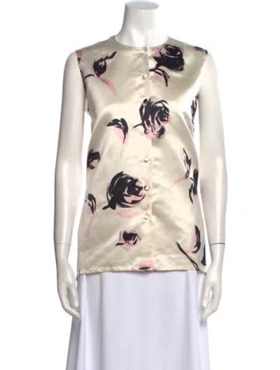 Pre-owned Dior 2023 Silk Top In Neutral