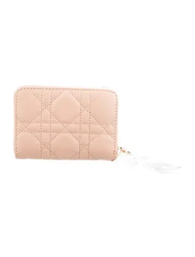 Pre-owned Dior 2023 Small Lady  Continental Wallet W/ Tags In Neutral