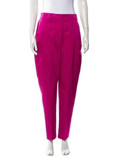 Pre-owned Dior 2023 Straight Leg Pants In Burgundy