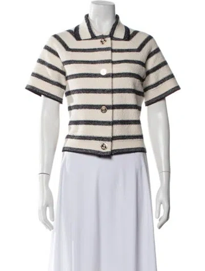 Pre-owned Dior 2023 Striped Jacket In Neutrals