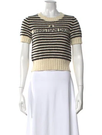 Pre-owned Dior 2023 Striped Sweater In Neutral