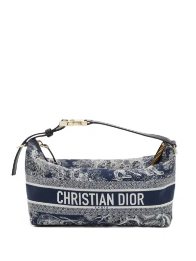 Pre-owned Dior 2023 Travel Nomad Toile De Jouy Tote Bag In Blue