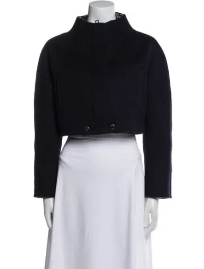 Pre-owned Dior 2023 Virgin Wool Jacket In Blue