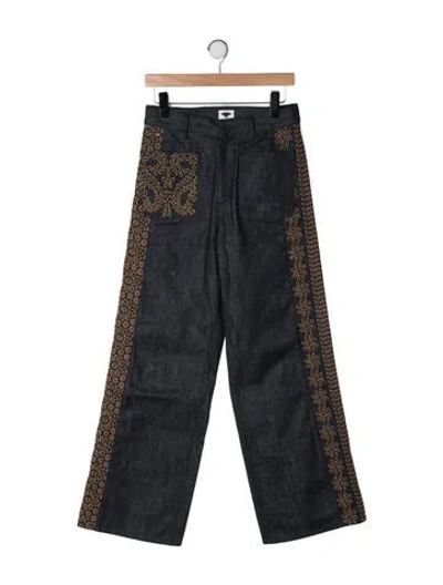 Pre-owned Dior 2023 Wide Leg Jeans In Blue