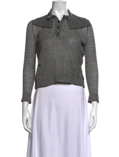 Pre-owned Dior 2023 Wool Polo In Gray