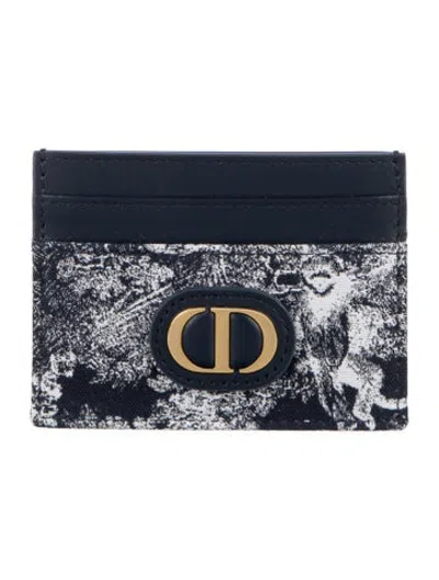 Pre-owned Dior 2024 30 Montaigne Freesia Card Holder Card Holder In Blue