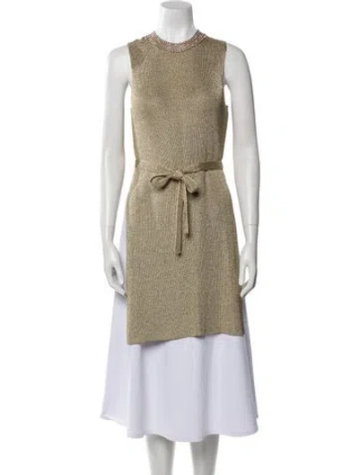 Pre-owned Dior 2024 Crew Neck Tunic W/ Tags In Gold