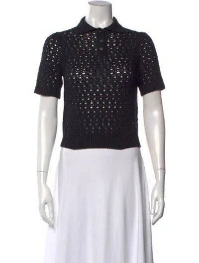 Pre-owned Dior 2024 Crochet Sweater In Blue