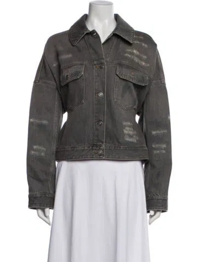 Pre-owned Dior 2024 Denim Jacket In Grey