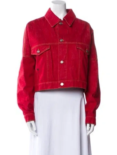 Pre-owned Dior 2024 Denim Jacket In Red