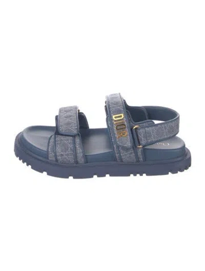 Pre-owned Dior 2024 Act Slides In Blue