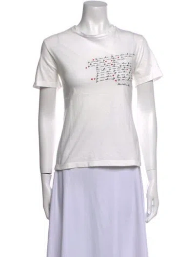 Pre-owned Dior 2024 Graphic Print T-shirt In White