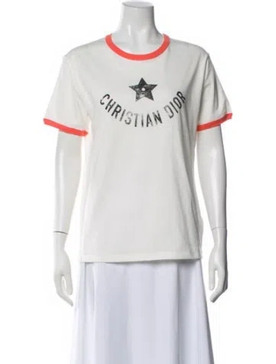Pre-owned Dior 2024 Graphic Print T-shirt In White