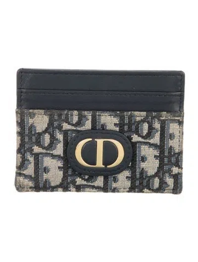 Pre-owned Dior 2024 Hard Holder Card Holder In Blue