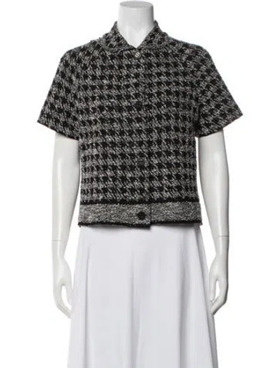 Pre-owned Dior 2024 Houndstooth Sweater In Blue