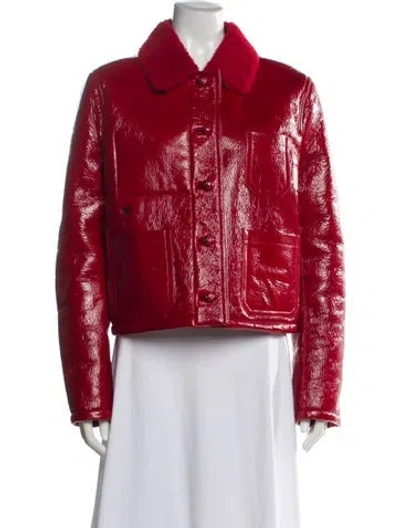 Pre-owned Dior 2024 Leather Jacket In Red