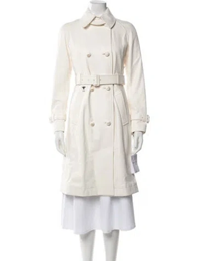 Pre-owned Dior 2024 Leather Trench Coat In Neutrals