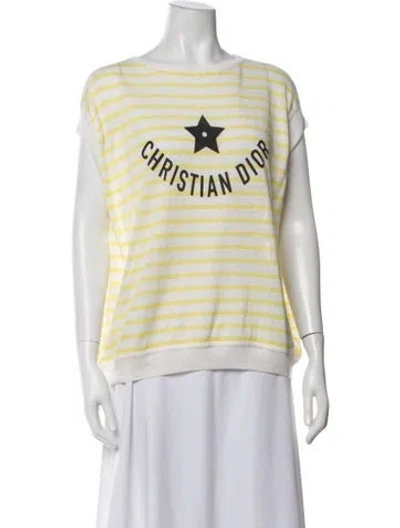 Pre-owned Dior 2024 Linen Top In White