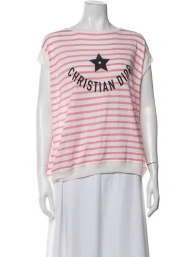 Pre-owned Dior 2024 Linen T-shirt In White
