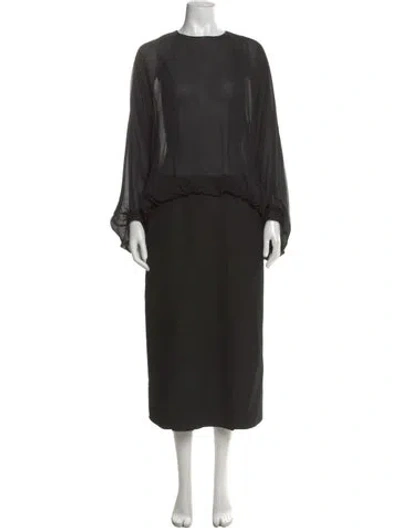 Pre-owned Dior 2024 Long Dress In Black