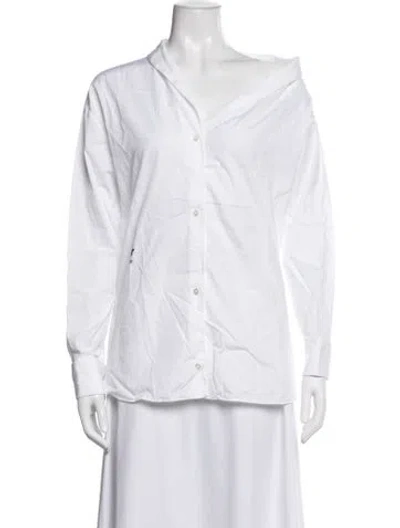 Pre-owned Dior 2024 Long Sleeve Button-up Top In White