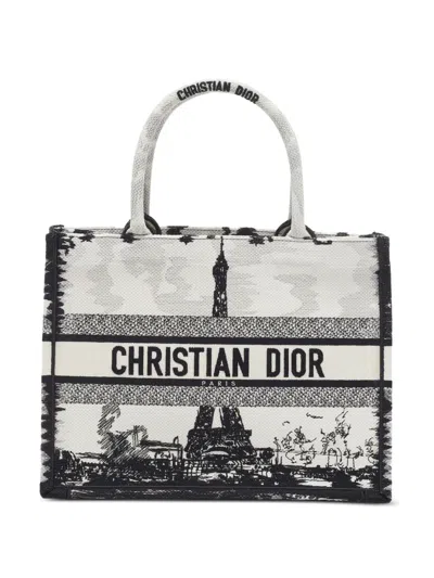 Pre-owned Dior 2024 Medium Book Tote Bag In White