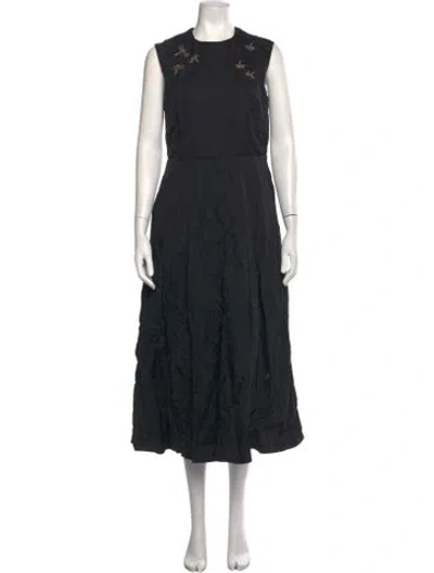 Pre-owned Dior 2024 Midi Length Dress In Black