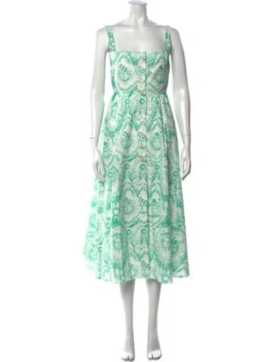 Pre-owned Dior 2024 Midi Length Dress In Green