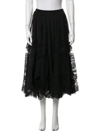 Pre-owned Dior 2024 Midi Length Skirt In Black