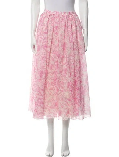 Pre-owned Dior 2024 Midi Length Skirt W/ Tags In Pink
