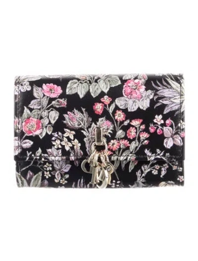 Pre-owned Dior 2024 My  Glycine 'millefiori' Compact Wallet In Black