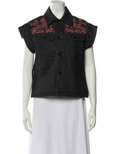 Pre-owned Dior 2024 Printed Denim Jacket W/ Tags In Blue