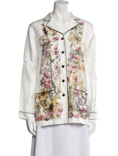 Pre-owned Dior 2024 Silk Pajamas W/ Tags In White